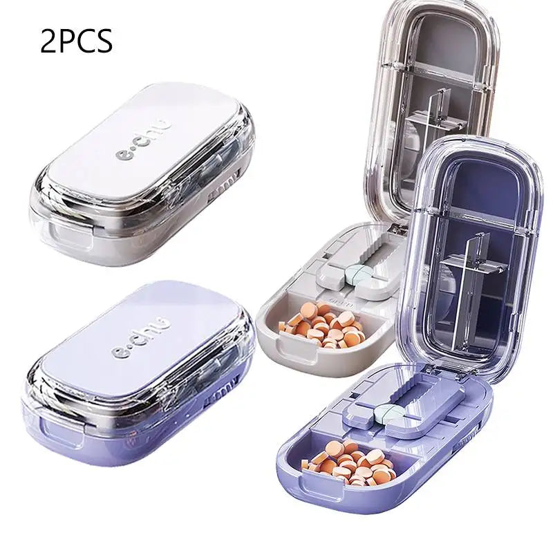 Portable Pill Cutter and Storage Box