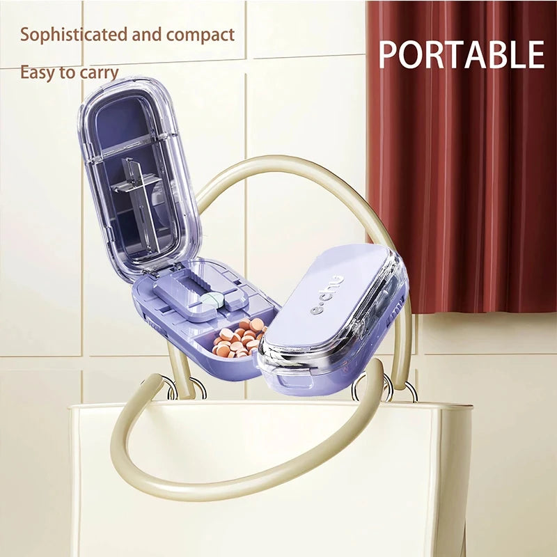 Portable Pill Cutter and Storage Box