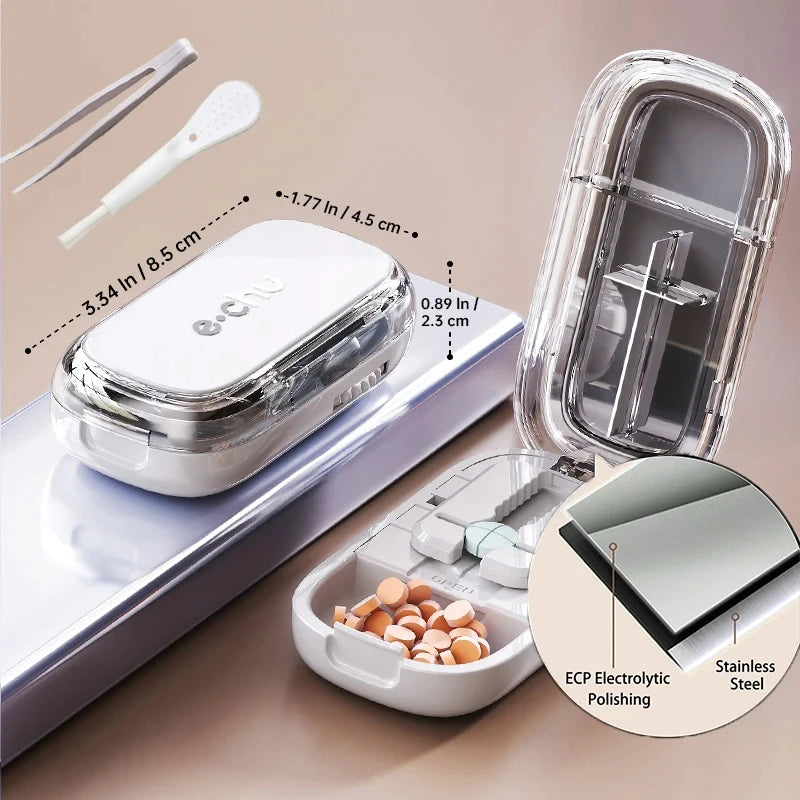 Portable Pill Cutter and Storage Box
