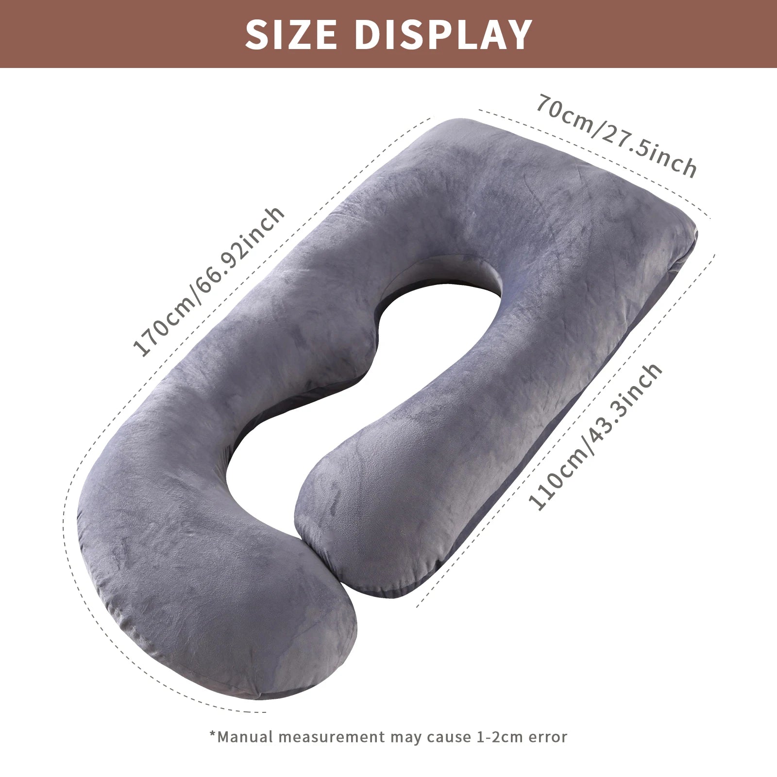 Maternity Pillow for Sleep and Nursing Support - Various Shapes