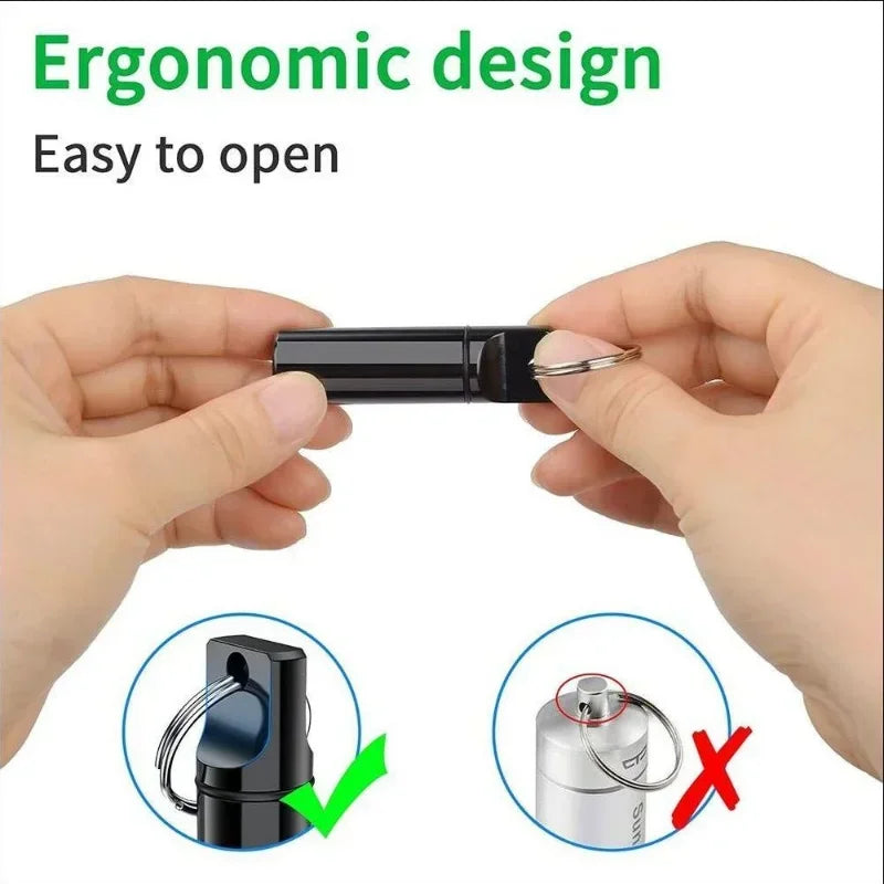 Travel Pill Tube Keychain
