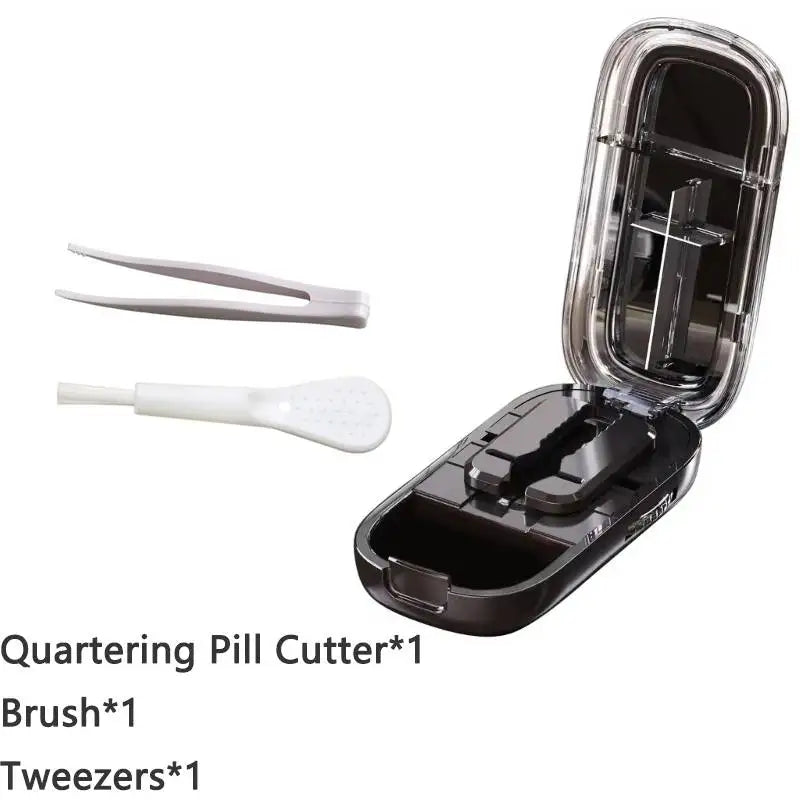 Portable Pill Cutter and Storage Box