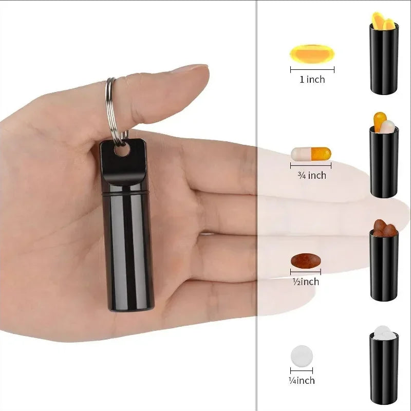 Travel Pill Tube Keychain
