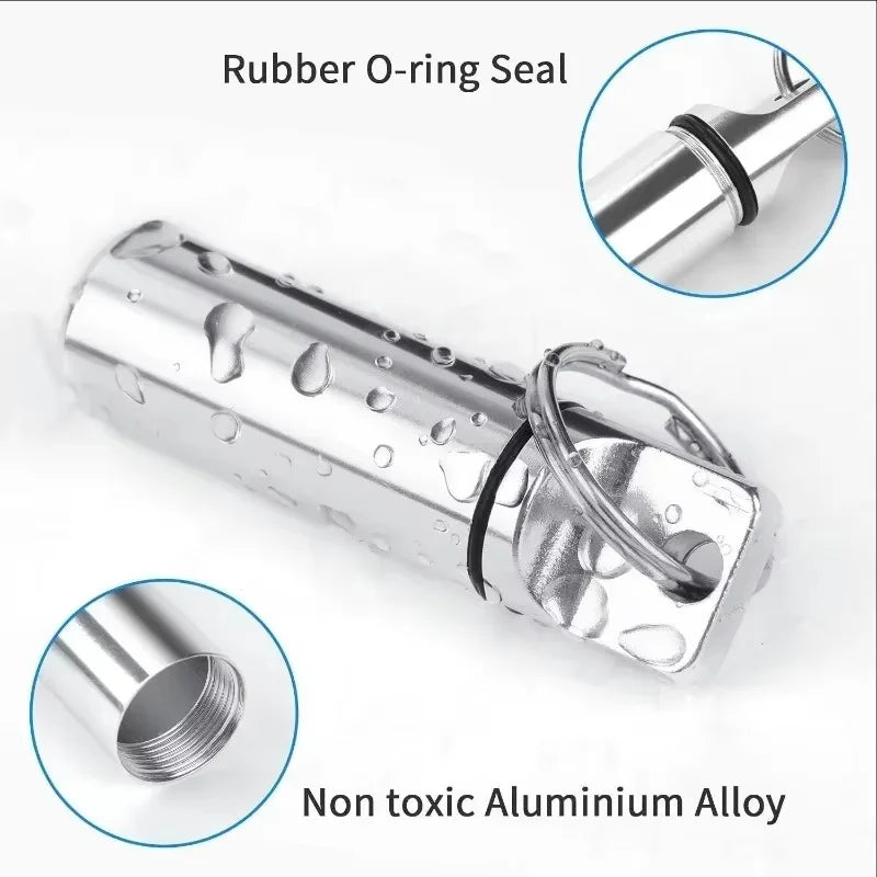Travel Pill Tube Keychain